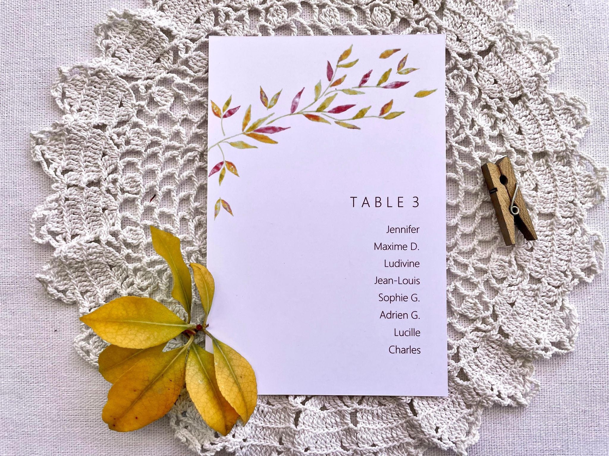 Plan de table