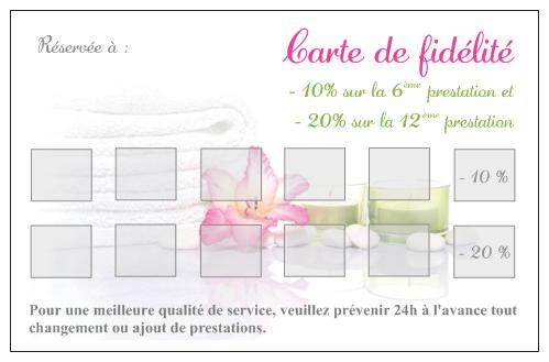 Carte fidelite