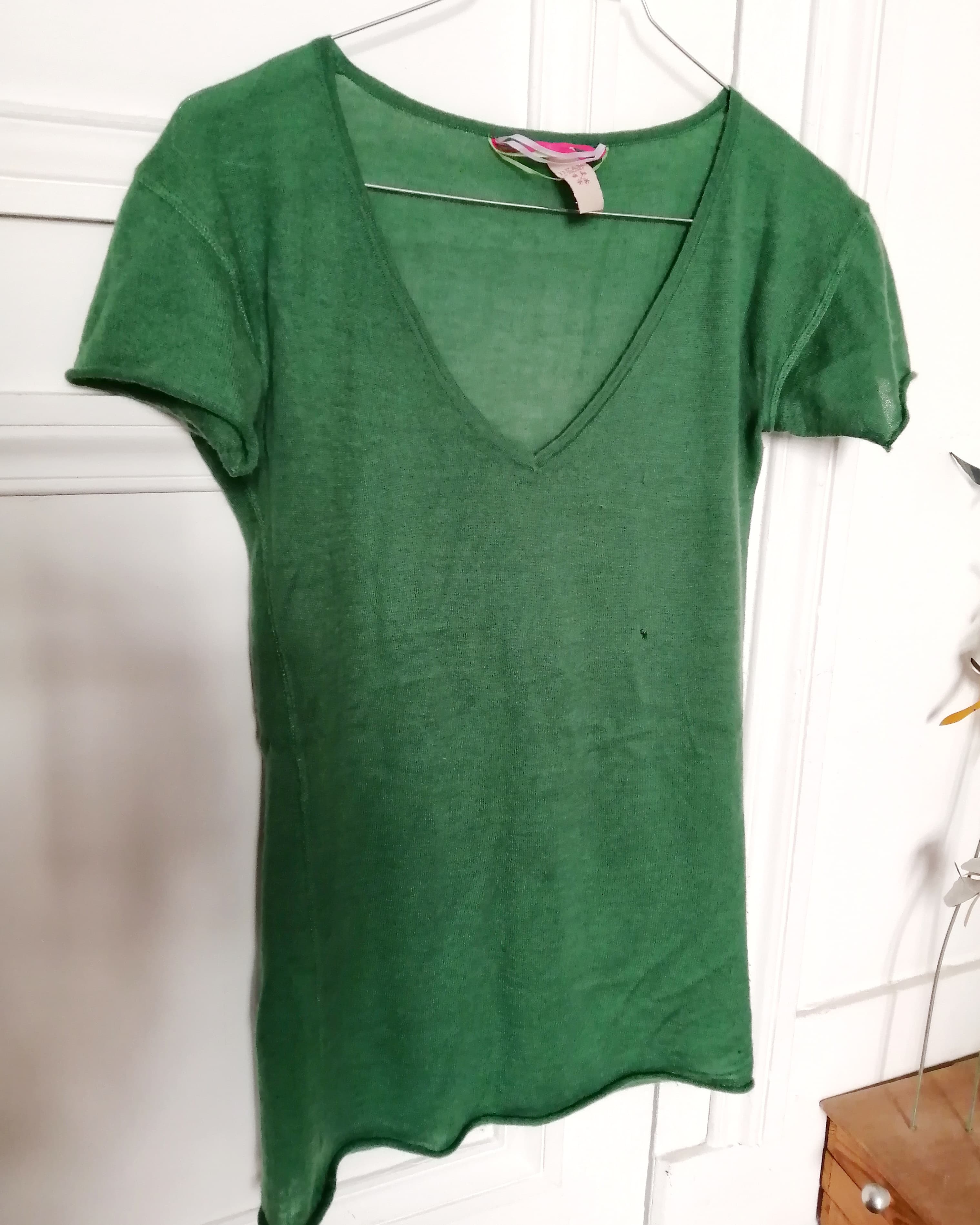 Pull troue par les mites avant l operation