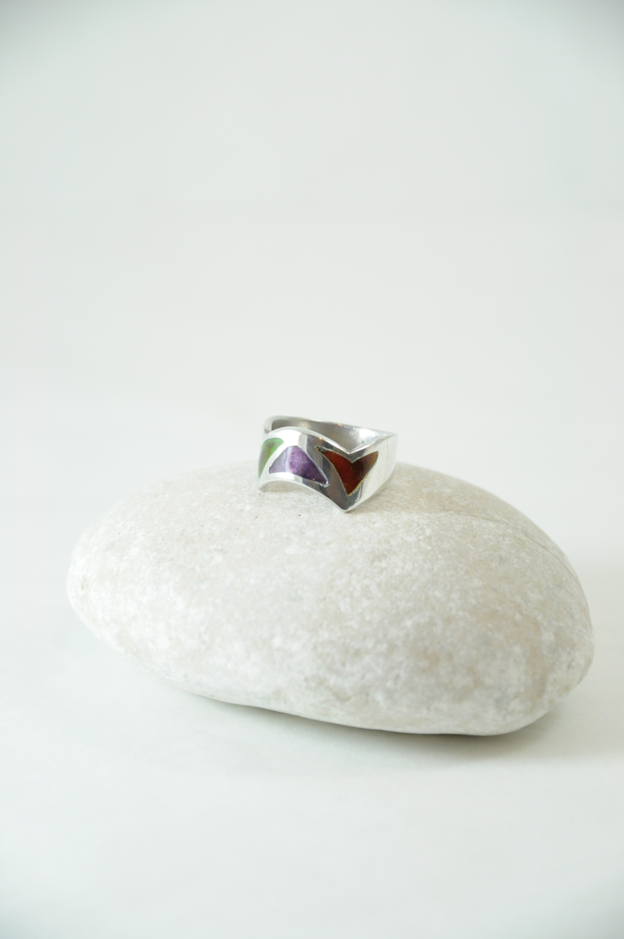 Bague en argent 3 couleurs