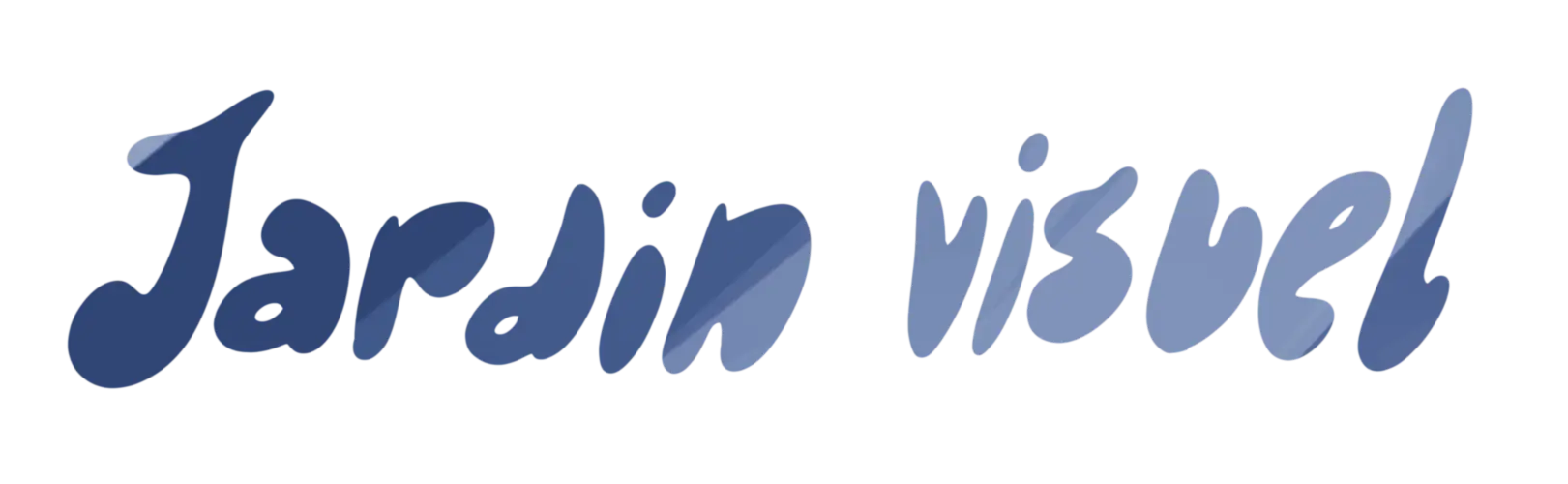 Titre "Jardon Visuel" dessiné dans une typographie ronde et dans les tons bleu.