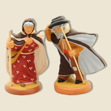 Bergere berger dans la crau marron 6 cm
