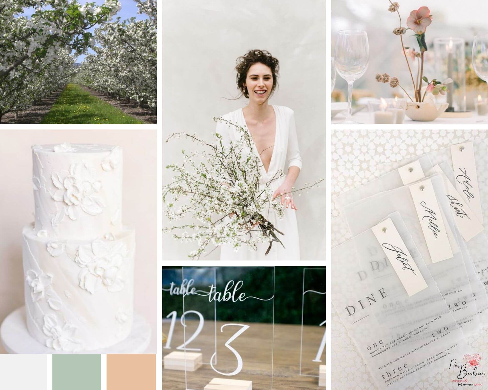 moodboard printemps planche tendance wedding planner