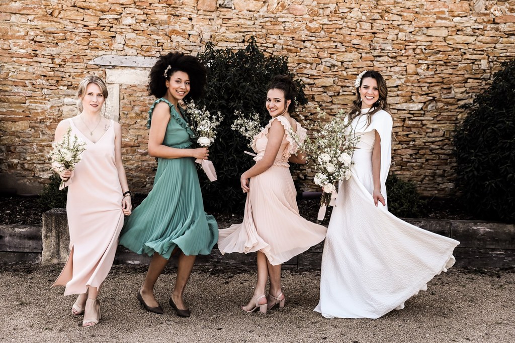 demoiselles d honneurs-location robe roses nude-se casan-pur bonheur mariage