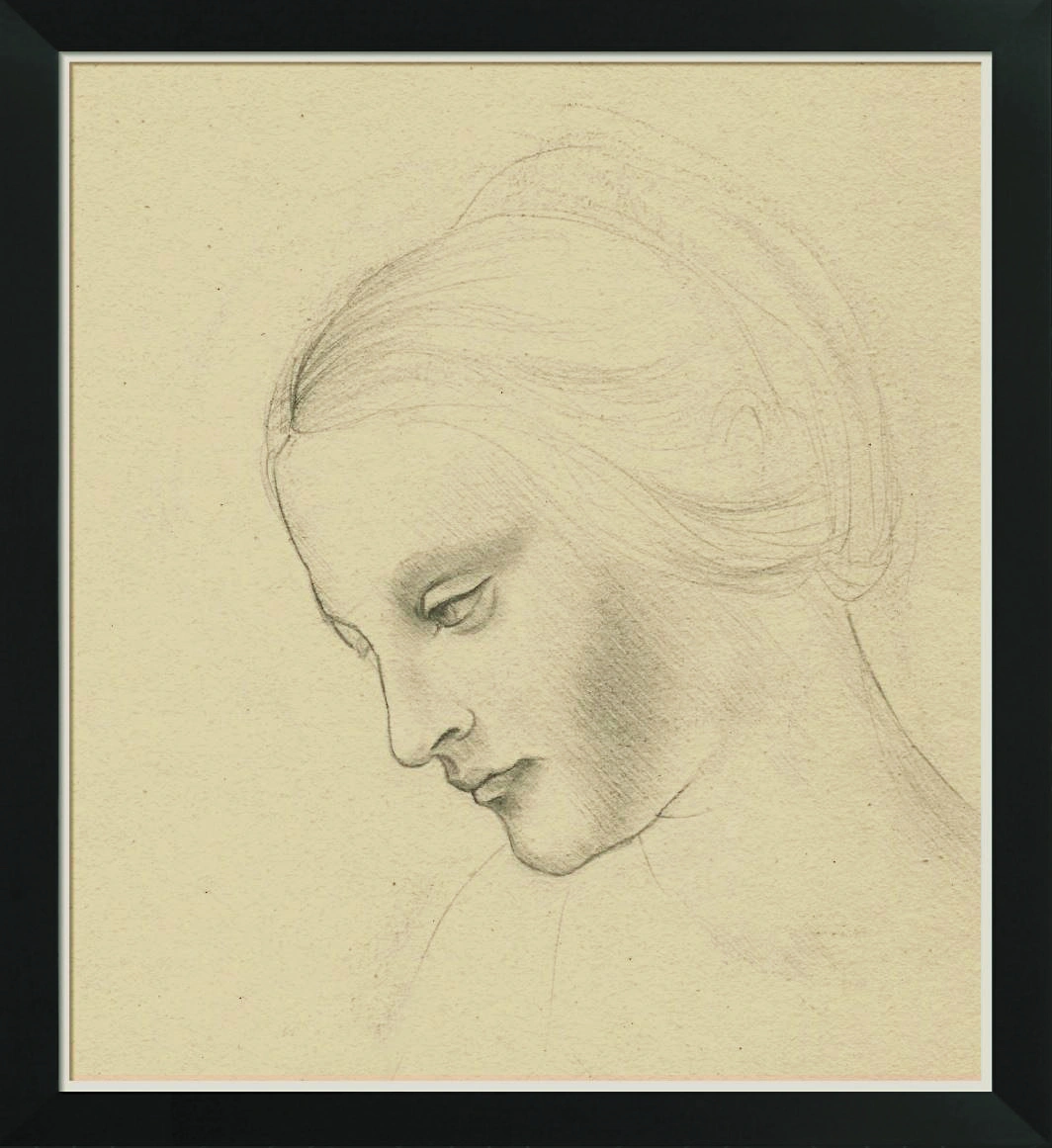 Madonna litta copie d apres leonard de vinci etude pour la madonna litta louvre graphite sur papierr 150 x 160 mm 