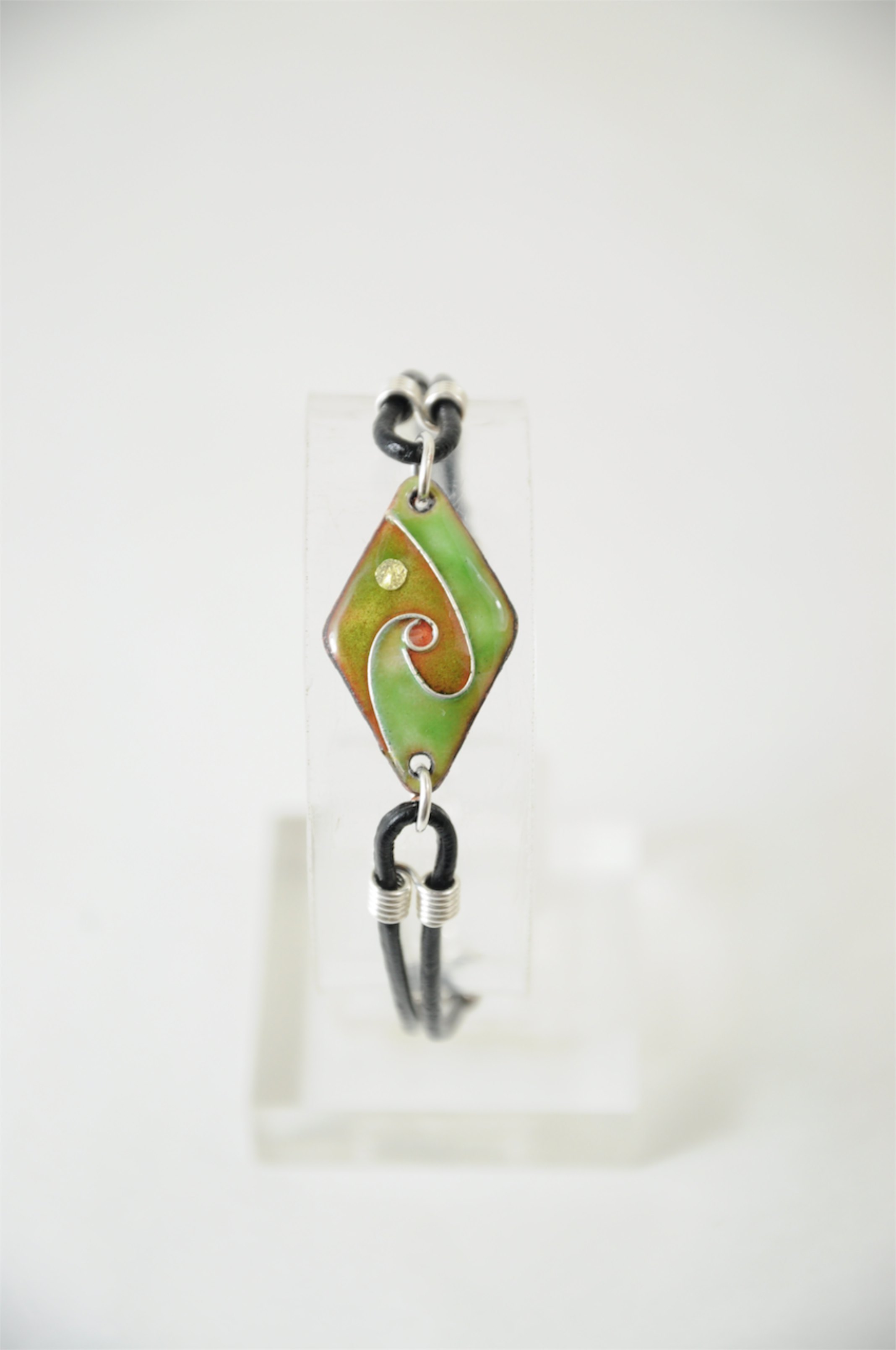 Bracelet losange vert 1