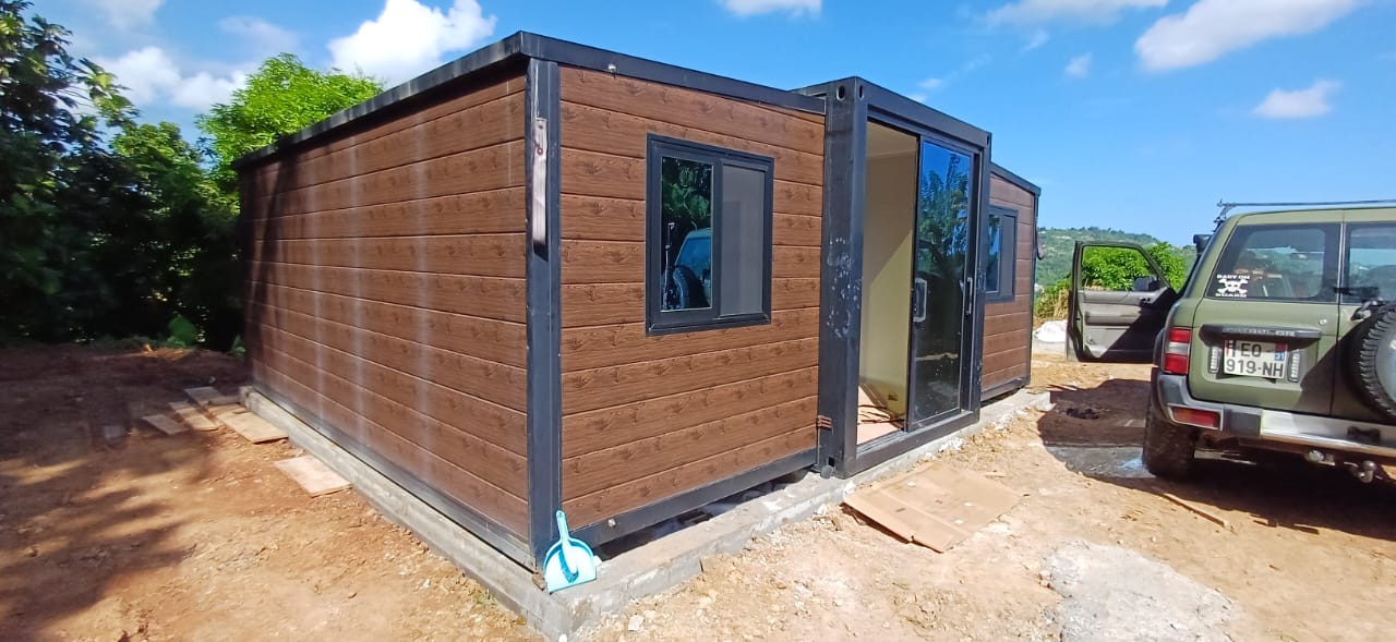 Remontage bungalow conteneur martinique 4
