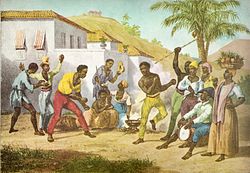 Illustration capoeira danse esclavage bresil Knafo Nataniel