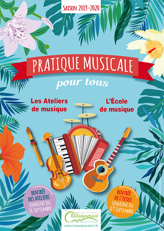 A3 portrait 1s affiche musique 19 20