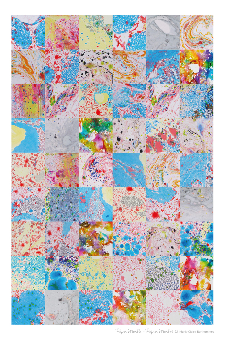 Poster 42x60 paper marble