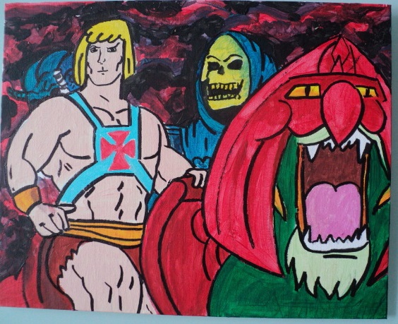 Tableau 24 x 30 cm selon he man les maitres de l univers