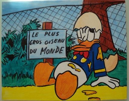 Tableau 24 x 30 cm selon journal de mickey du 7 10 1973