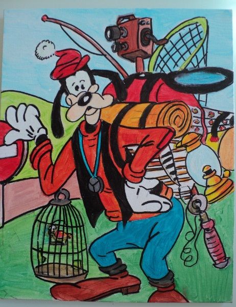 Tableau 30 x 24 cm selon journal de mickey de 1973