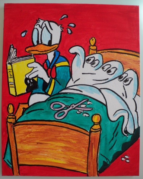 Tableau 30 x 24 cm selon journal de mickey du 16 12 1973