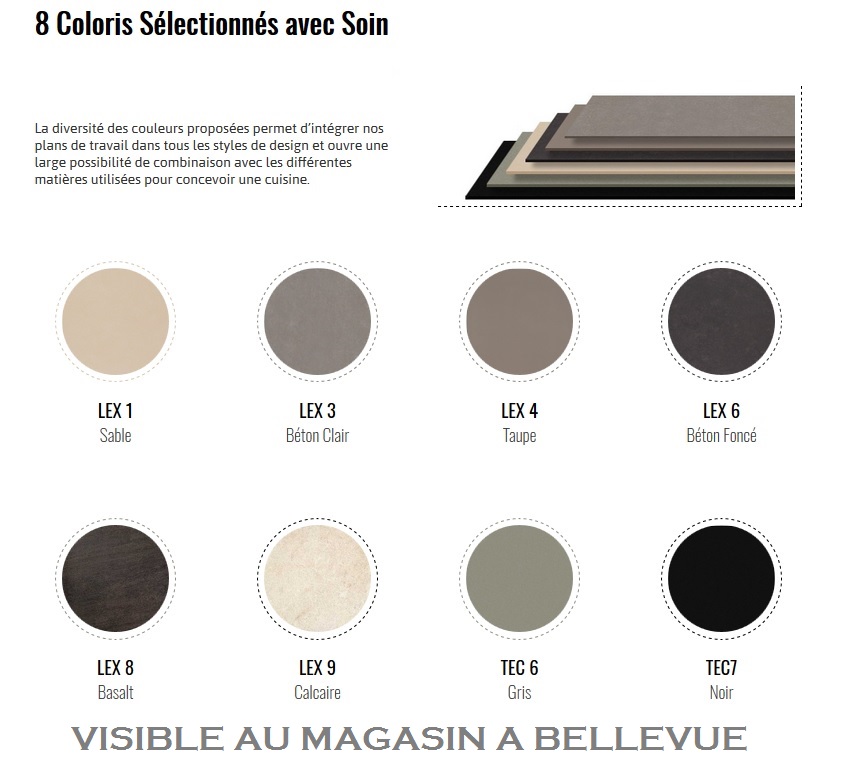 Coloris plan cuisine ceramique martinique