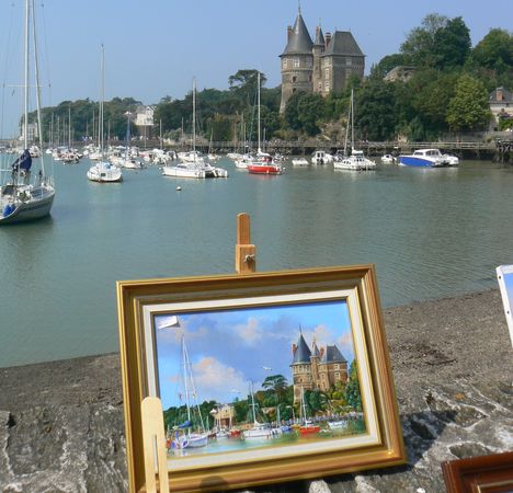 Le chateau peint par un artiste pornicais 96