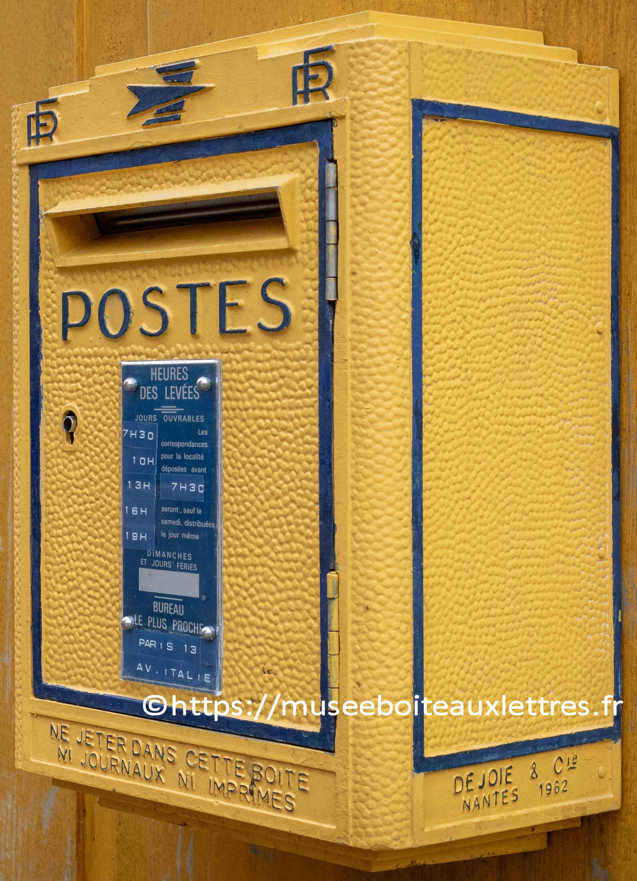 boite aux lettres Dejoie Sylvie Vartan location cinéma film