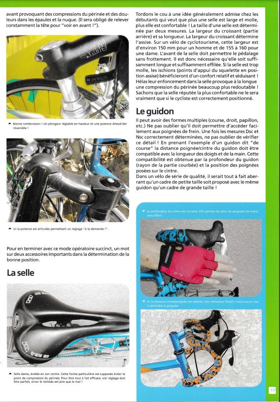 17 le velo de serie et la position du cycliste page 14