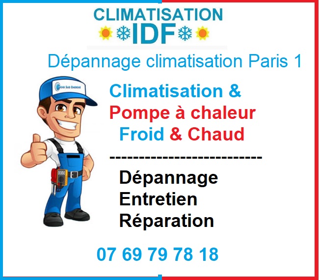 Dépannage climatisation à Paris 1er