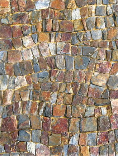 Mosaic - mosaïque - peau crocodile - ardoise - pierre - gris - peaux de bête - matière naturelle - ondulation - ora mosaïques