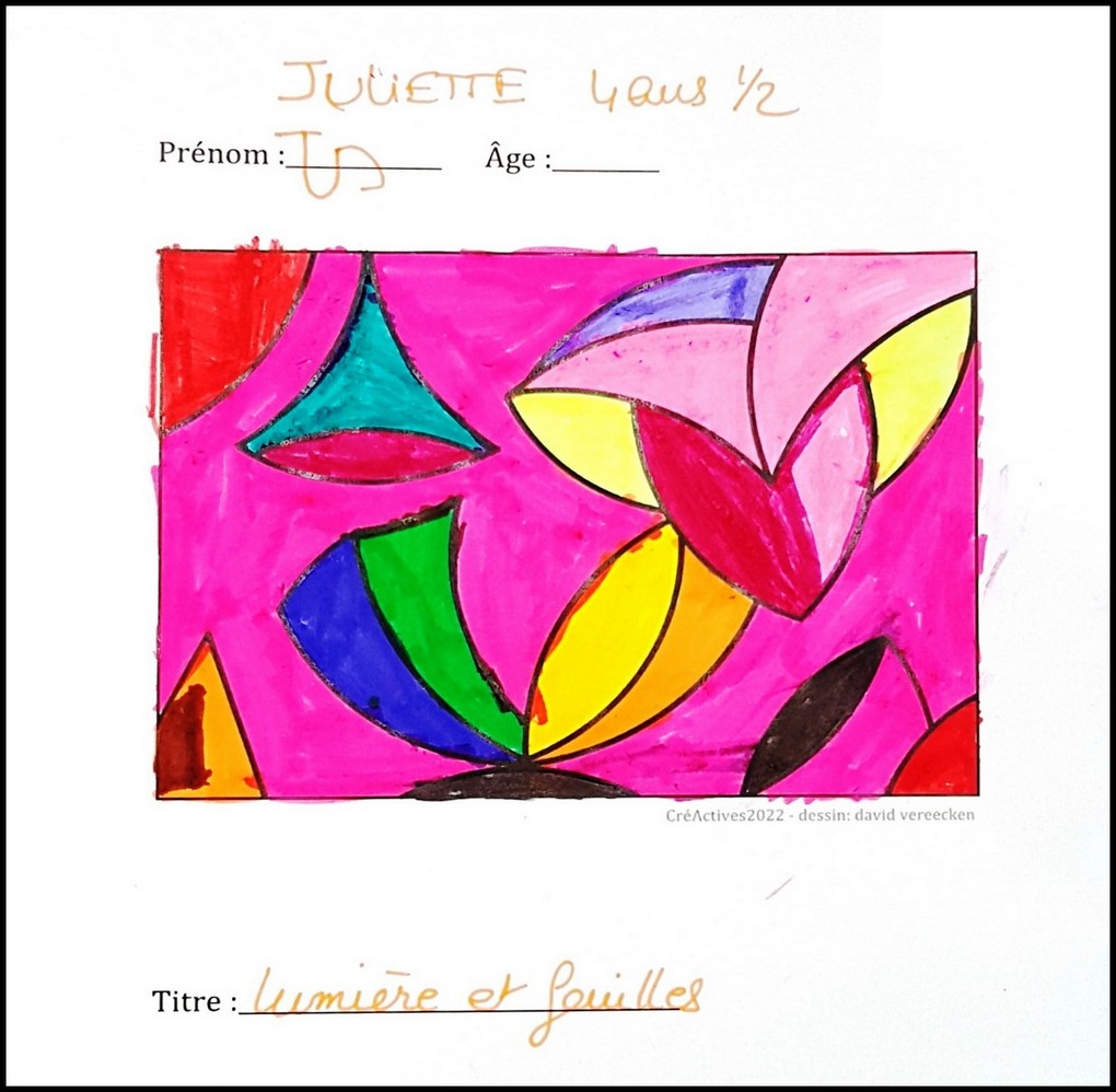 Atelier de coloriage pendant les CréActives de Lagord. David et Maryne Vereecken.
