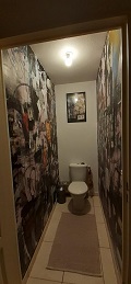 Deco murale toilettes apres