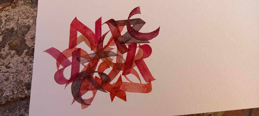 Jeux d ecriture 16 aquarelle