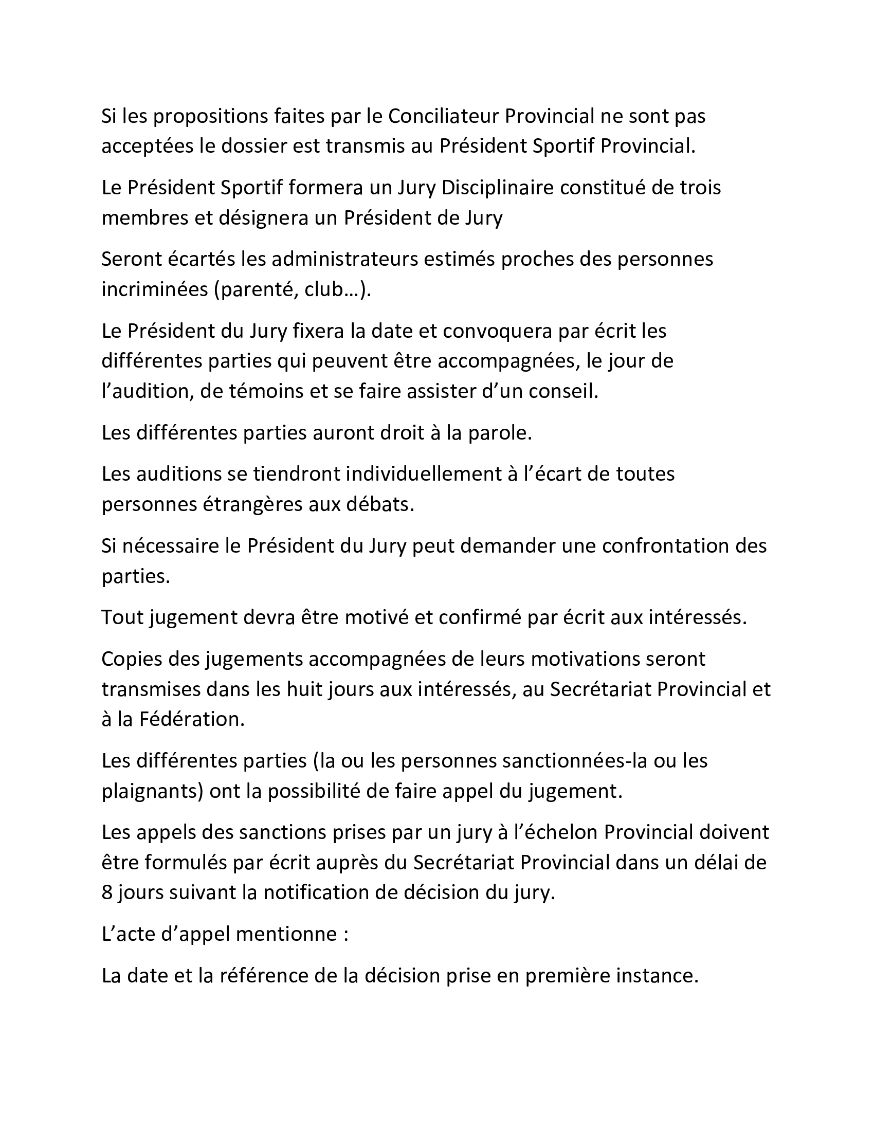 Conciliation provinciale 3