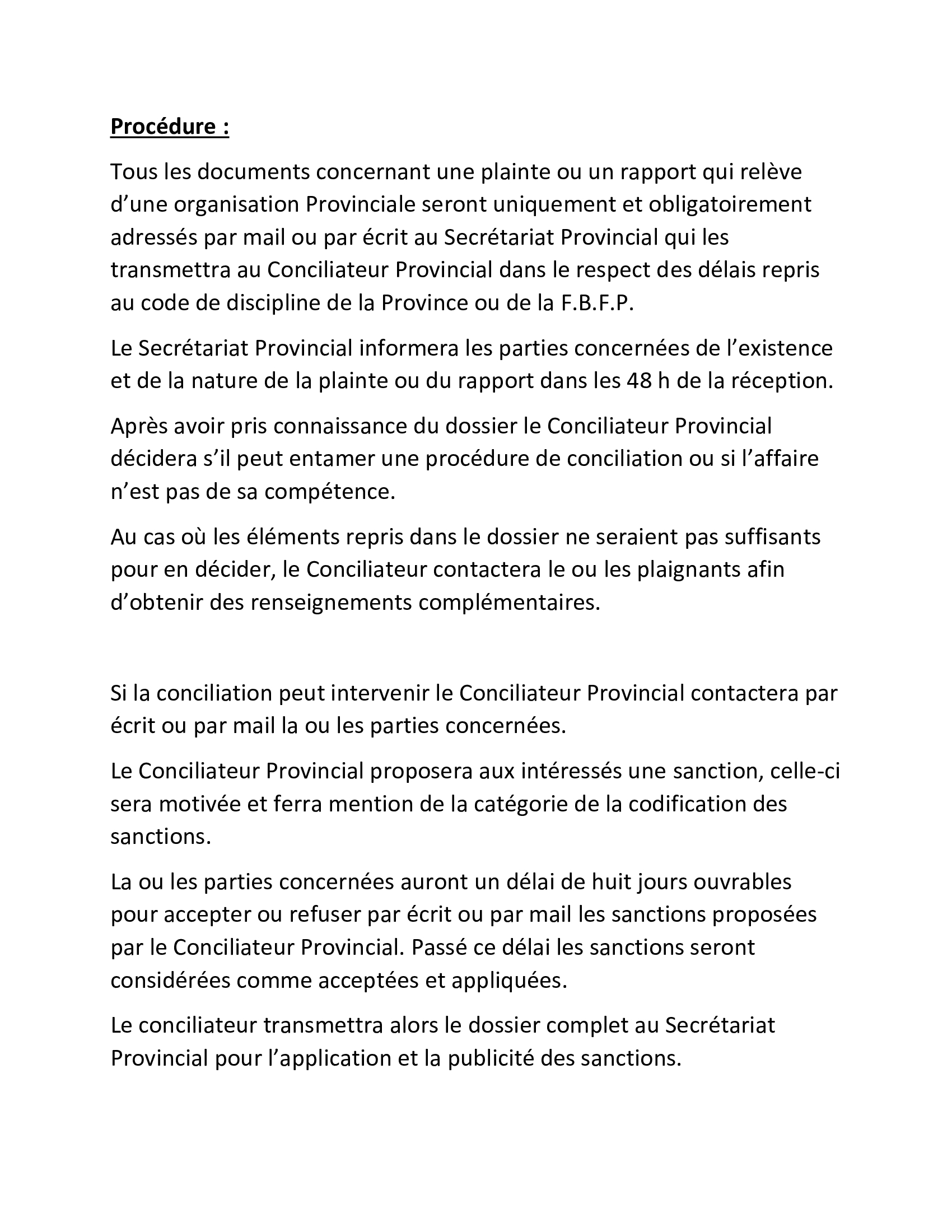 Conciliation provinciale 2