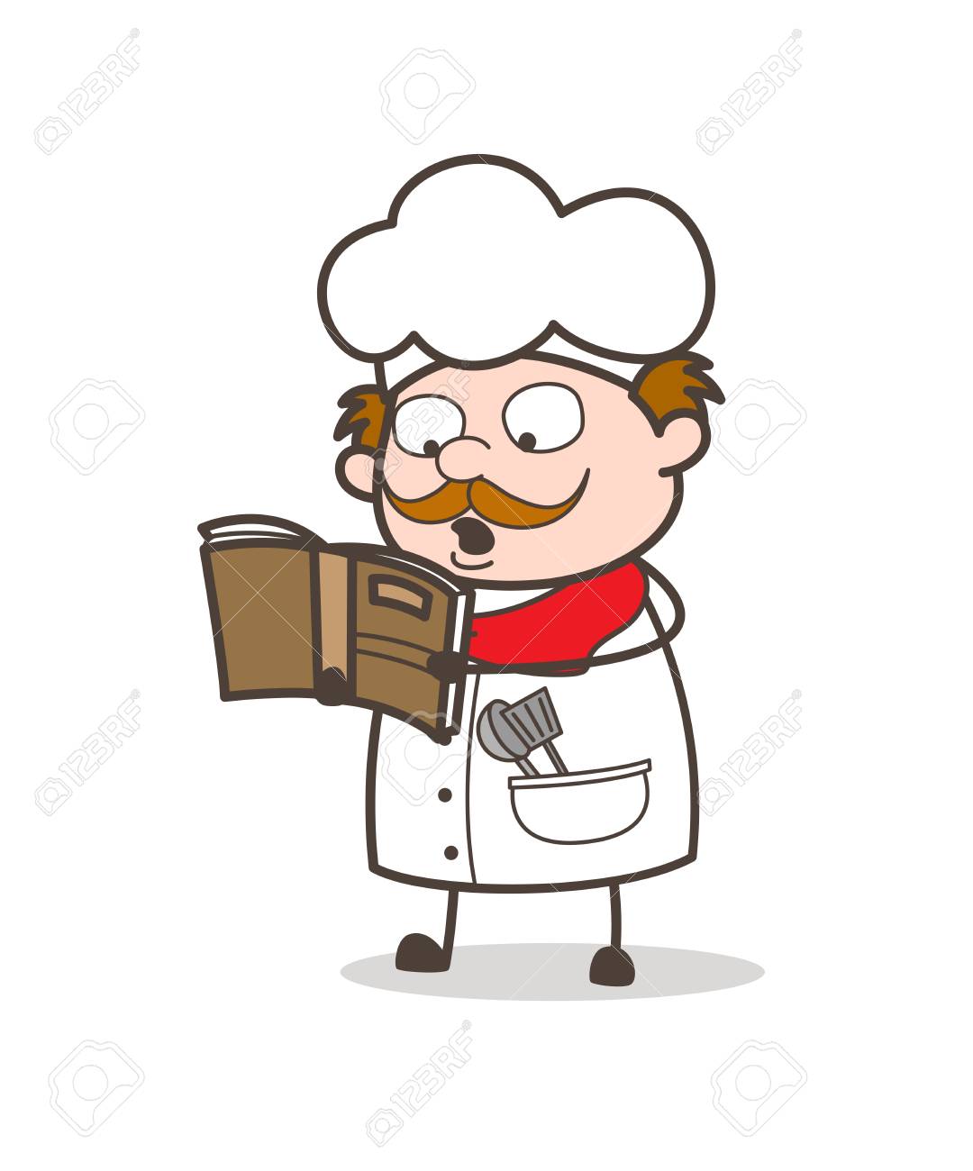 83612875 livre de recettes de dessin anime chef de cuisine pour la cuisine