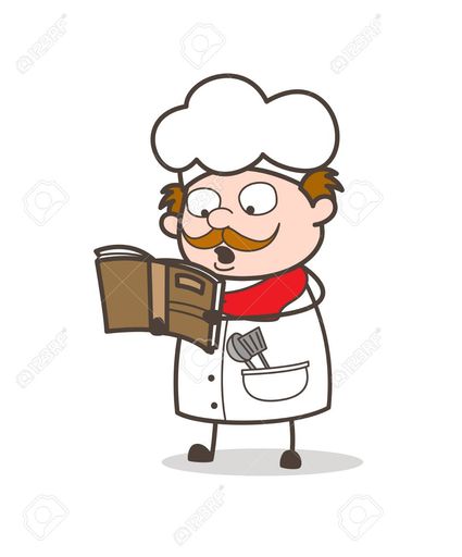 83612875 livre de recettes de dessin anime chef de cuisine pour la cuisine
