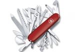 couteau suisse,Victorinox bantam, 0.2303 mac gyver,fabriqué en suisse avec croix, modele armée suisse 2008
1884 : Karl Elsener ouvre son atelier de coutellerie et devient, dès 1891, le fournisseur officiel de l’armée suisse avec le fameux couteau de poche qui deviendra le célèbre "couteau d’officier", symbole de la qualité suisse et utilisé dans le monde entier.

Mis en valeur dans la série MacGyver, le héros utilisait le modèle Huntsman, un des modèles les plus vendus.

Grâce à une technologie de pointe, plus de 100 000 couteaux de qualité suisse quittent chaque jour l’entreprise.
