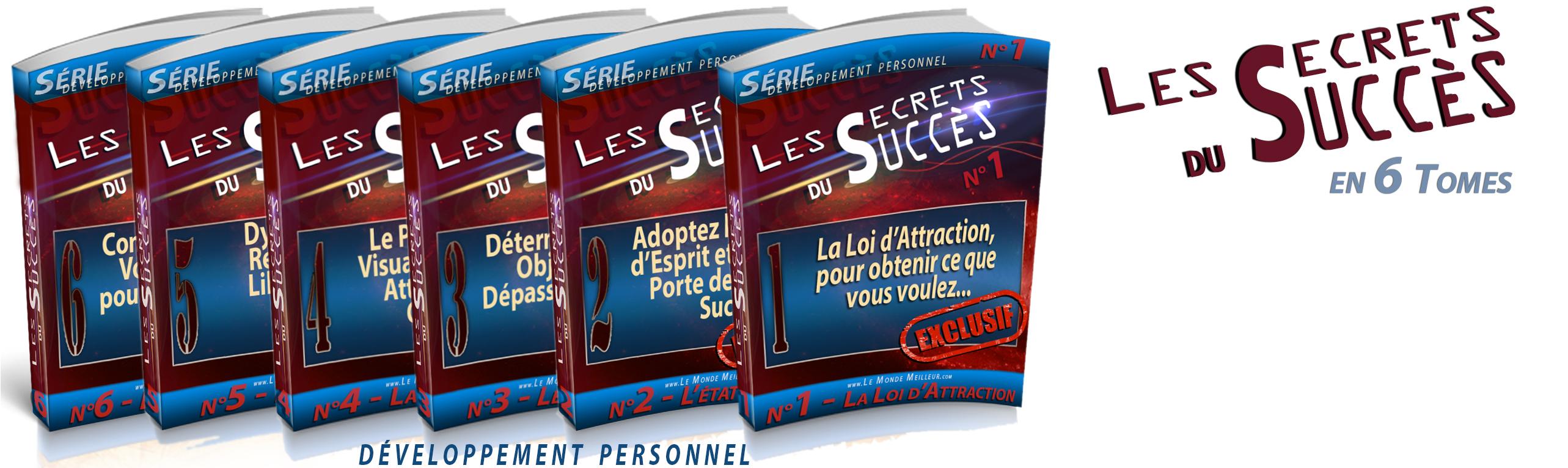 Pack des 6 tomes avec titre