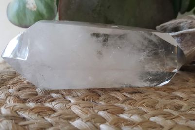 prisme cristal de roche biterminé Madagascar 