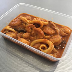 Crevette sauce piquante