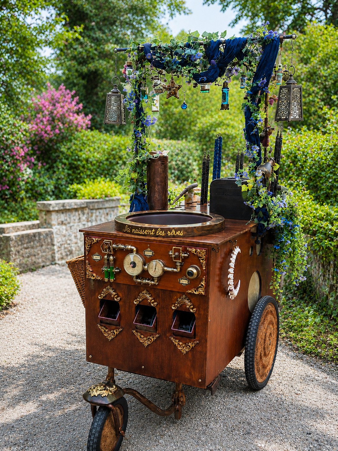 Chariot-bulles-fini-compagnie-Ostara