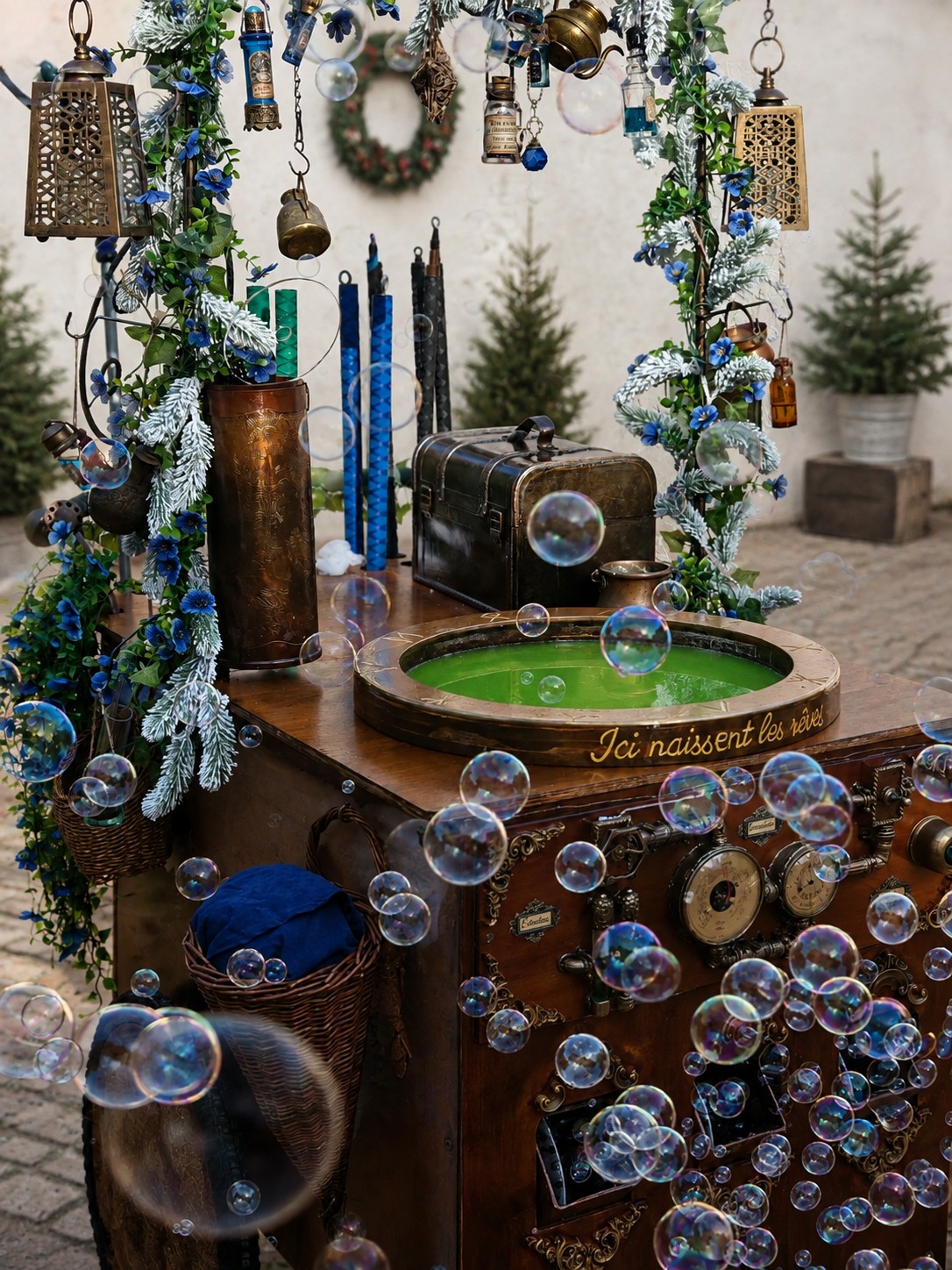 Charrette-cueille-voeux-jour-noel