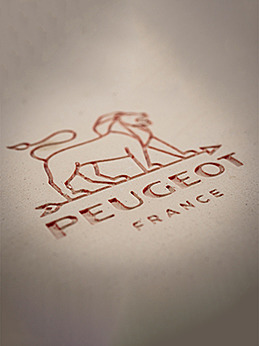 Logo peugeot plat