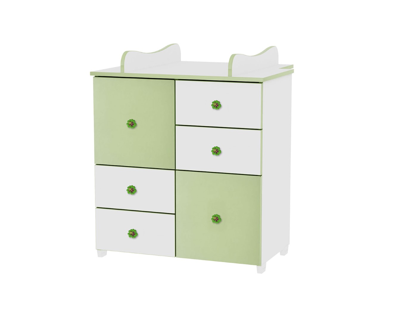 1cupboard a white green new large 