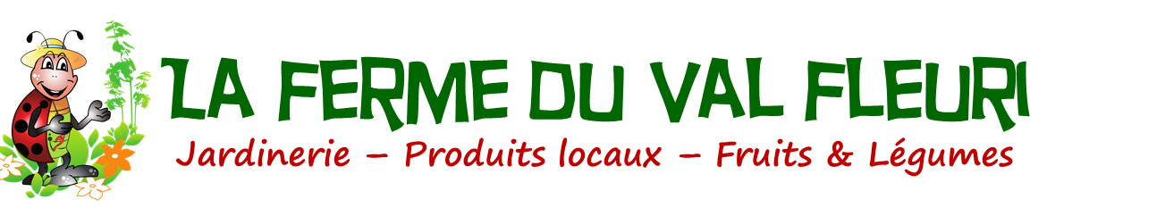 Logo la ferme du val fleuri vert fonce