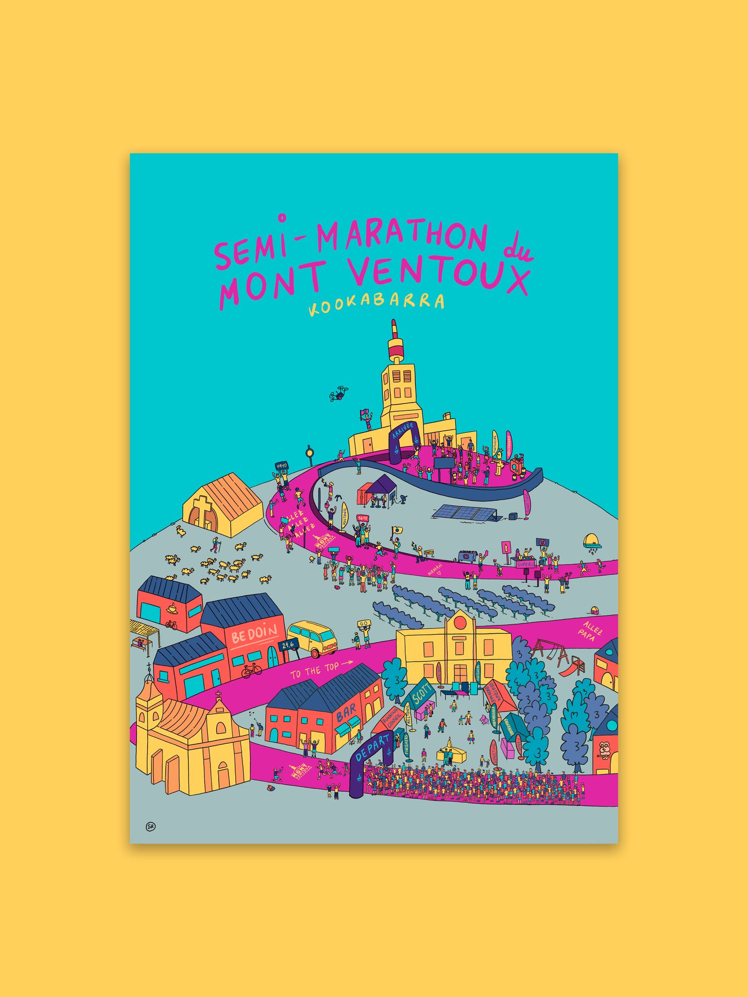 Affiche semi marathon mont ventoux
