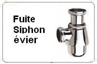 Fuite siphon evier