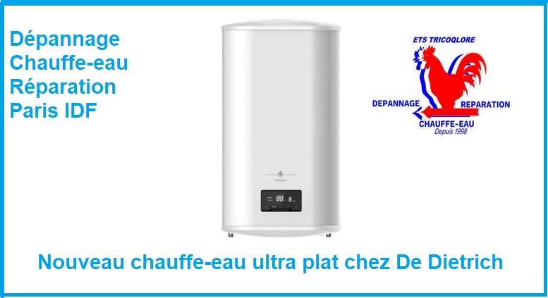 Nouveau chauffe-eau ultra plat chez De Dietrich