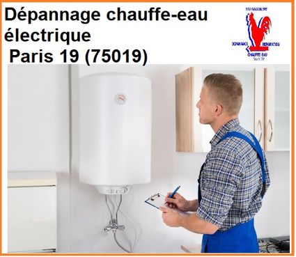 Que faire en cas de panne chauffe-eau électrique Paris 75019?