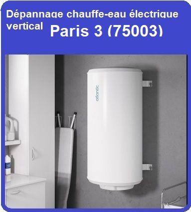 Dépannage chauffe-eau électrique vertical Paris 3