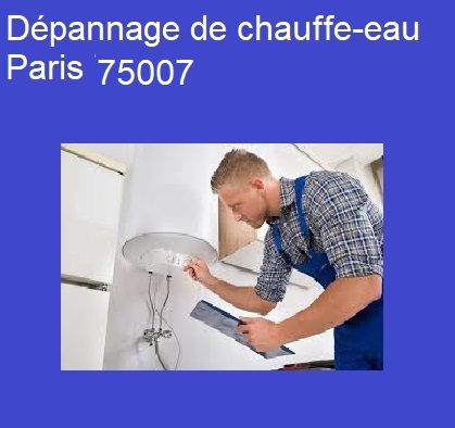 Dépannage chauffe-eau Paris 75007