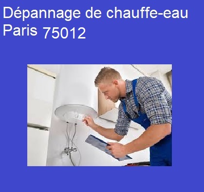 Dépannage chauffe-eau Paris 75012