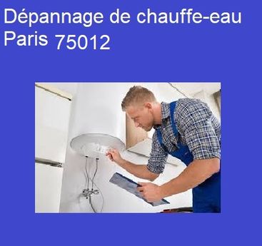 Dépannage chauffe-eau Paris 75012