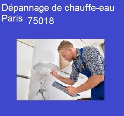 Dépannage chauffe-eau Paris 75018