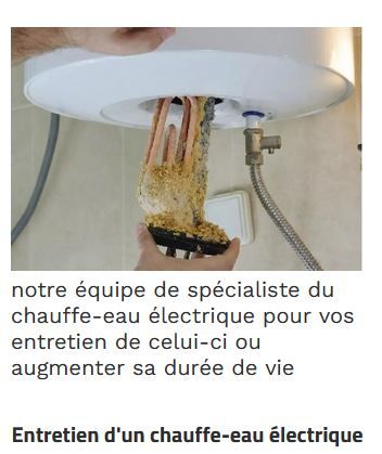 Entretien d'un chauffe-eau électrique Paris